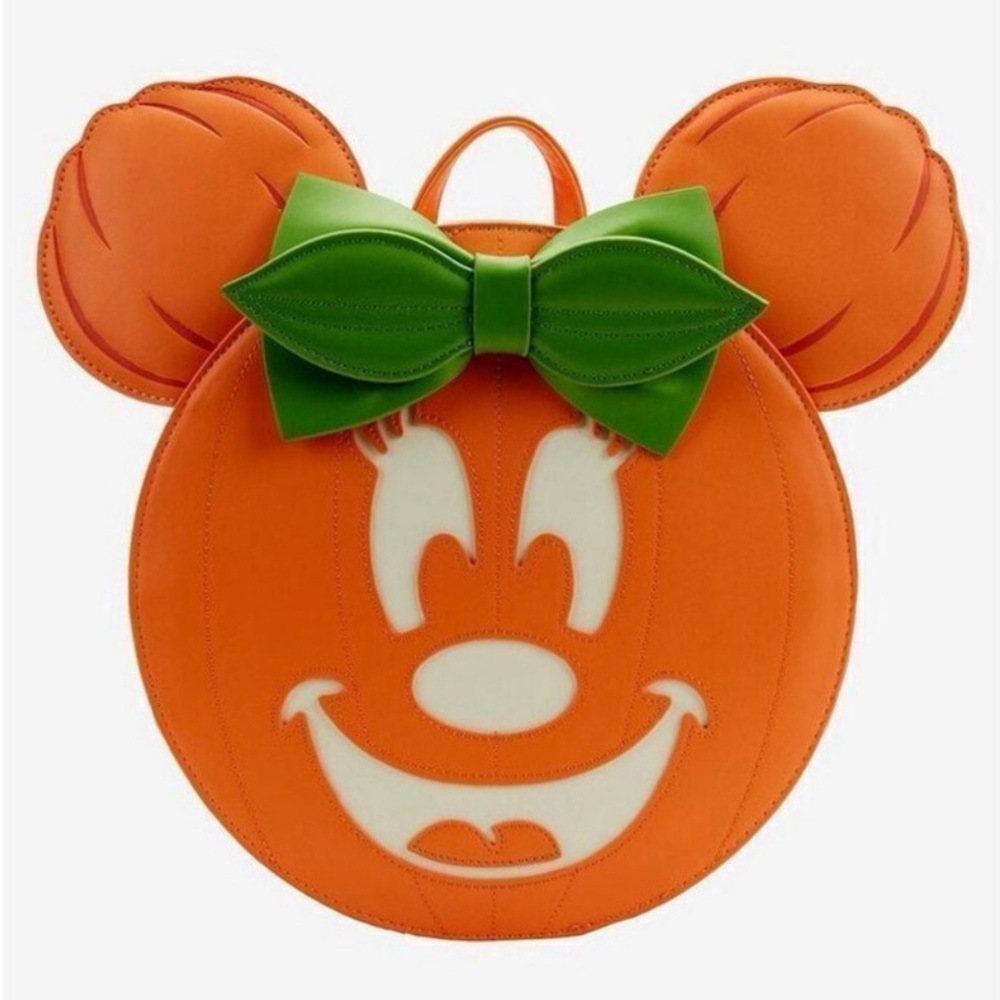 Loungefly Disney Minnie Mouse Pumpkin Glow-In-The-Dark